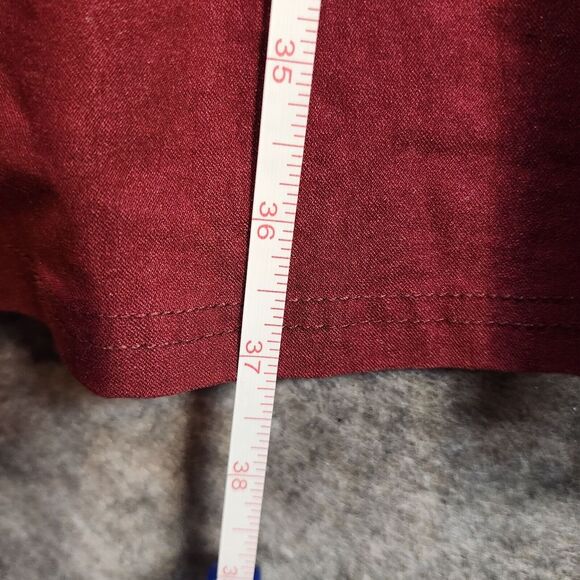 Miusol Dress Women Medium Retro Fit & Flare Blood Red Vampire Glam Classic Ruche - Picture 6 of 16